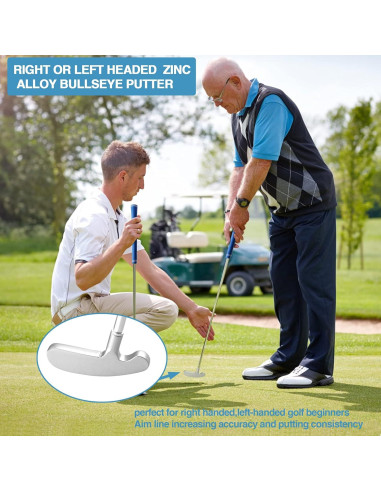 Putter de Golf Asyxstar 33 cm con 2 Pelotas de Práctica