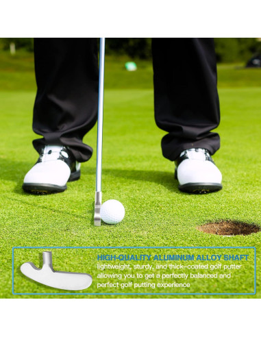 Putter de Golf Asyxstar 33 cm con 2 Pelotas de Práctica