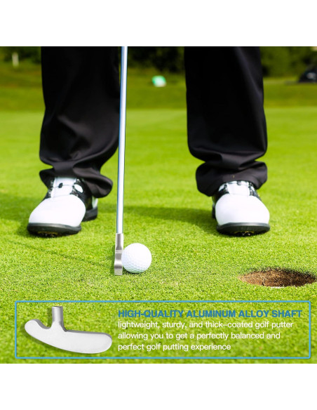 Putter de Golf Asyxstar 33 cm con 2 Pelotas de Práctica