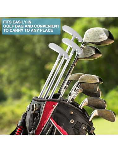 Putter de Golf Asyxstar 33 cm con 2 Pelotas de Práctica