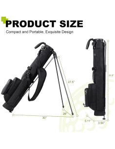 Bolsa de Golf UNIHIMAL Ligera con Soporte y Asa - 80 cm 2