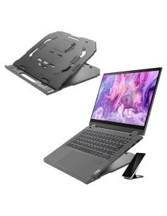 Soporte para Laptop 2-en-1 Lenovo - Ajustable y Ergonómico