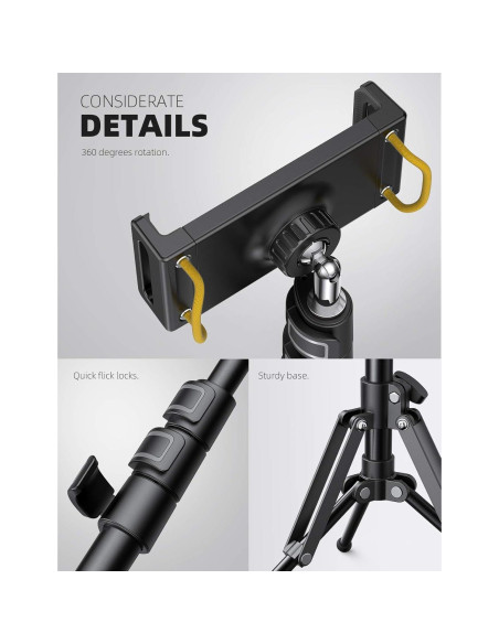 Soporte de Trípode para Tablet Lamicall FT02 Ajustable 42.5-165 cm