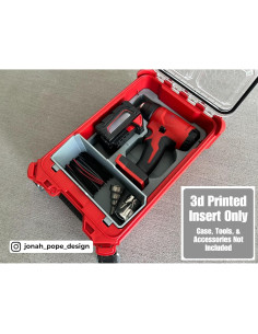Inserto 3D ToolCraft3d para organizador Milwaukee Packout M18 2