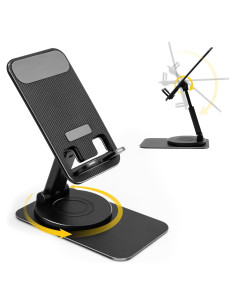 Soporte para Teléfono Móvil Ajustable SenseAGE Negro