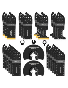 26 Cuchillas de Sierra Oscilante AIFICUT para Madera y Metal