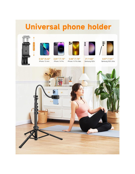 Trípode para Teléfono Victiv 218 cm Flexible con Control Remoto
