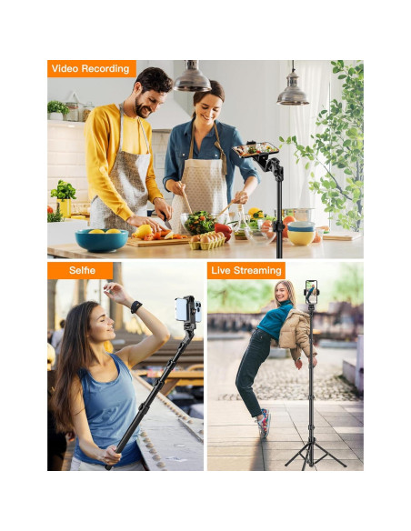 Trípode para Teléfono Victiv 218 cm Flexible con Control Remoto