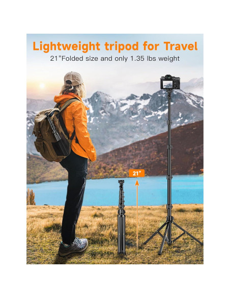 Trípode para Teléfono Victiv 218 cm Flexible con Control Remoto