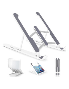 Soporte Ajustable para Laptop Pidien Blanco 6 Niveles