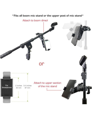 Soporte de Micrófono Boom ChargerCity para Smartphones 9.53 cm