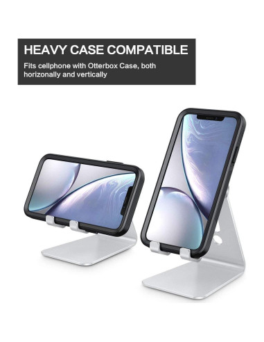 Soporte de Teléfono Celular OMOTON Ajustable con Carga USB