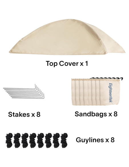 Tienda Burbuja Transparente EighteenTek 3 Personas PVC