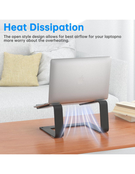 Soporte para Laptop GleYo Desmontable Aluminio 10-16"