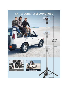 Trípode para teléfono LDP Q16SS 180 cm con control remoto 2