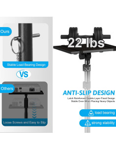 Soporte de Proyector Tripode Popoko Altura Ajustable 60-118 cm 2