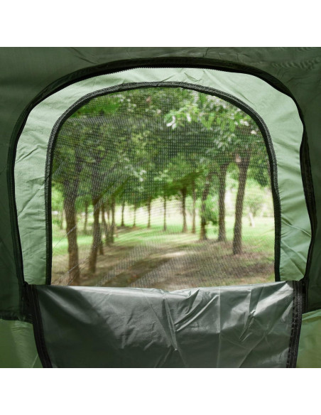 Cama de Camping Plegable Outsunny con Colchón y Saco de Dormir