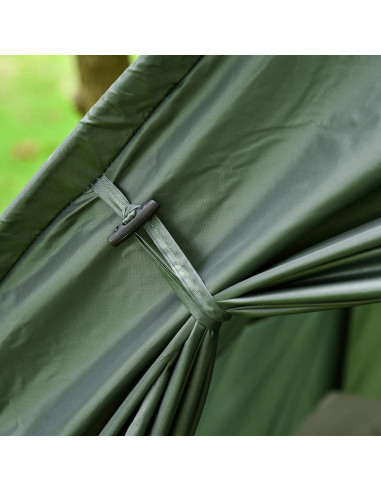 Cama de Camping Plegable Outsunny con Colchón y Saco de Dormir