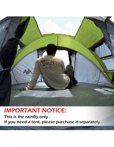 Lona de Lluvia Transparente Ayamaya 4 Personas 170x152 cm 2