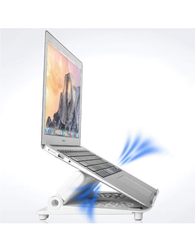 Soporte de Laptop COOSKIN Plegable y Ventilado 30x26cm Negro