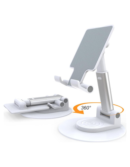 Soporte para Teléfono Móvil KOTUDAY Giratorio Blanco Ajustable