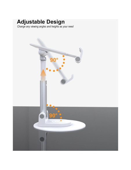 Soporte para Teléfono Móvil KOTUDAY Giratorio Blanco Ajustable