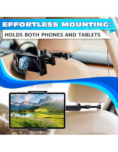 Soporte para Tableta Leglo en Reposacabezas - Ajustable 360