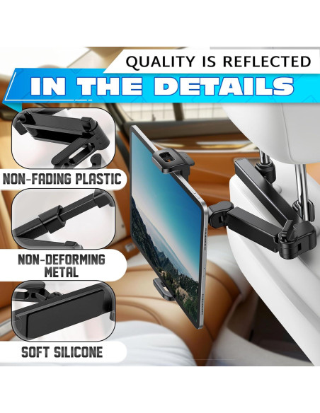 Soporte para Tableta Leglo en Reposacabezas - Ajustable 360