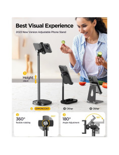 Soporte para teléfono DIMONCOAT ajustable negro 0.50 kg 2