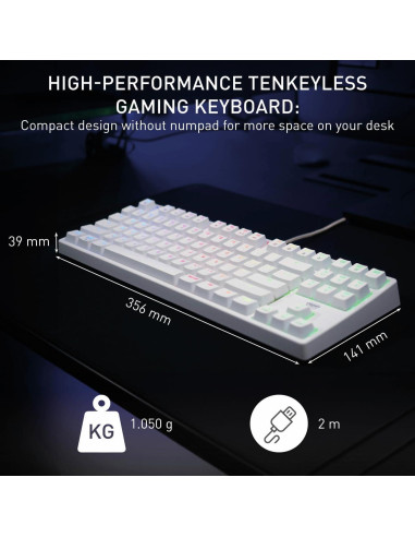 Teclado Mecánico K4V2 CHERRY XTRFY TKL RGB Iluminación