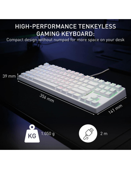Teclado Mecánico K4V2 CHERRY XTRFY TKL RGB Iluminación