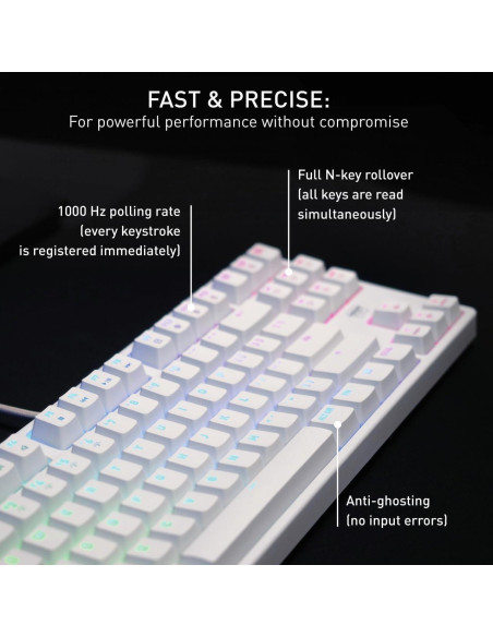 Teclado Mecánico K4V2 CHERRY XTRFY TKL RGB Iluminación