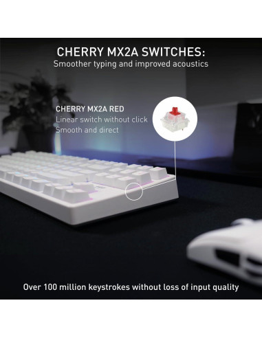 Teclado Mecánico K4V2 CHERRY XTRFY TKL RGB Iluminación