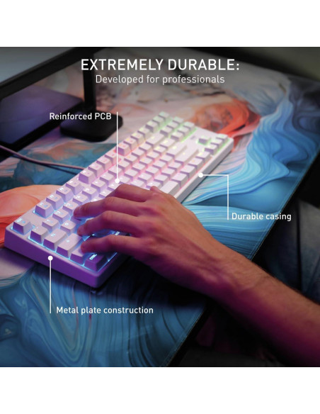 Teclado Mecánico K4V2 CHERRY XTRFY TKL RGB Iluminación