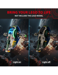 Kit de Luz LED BRIKSMAX para Lego Jango Fett 75409 - Iluminación Innovadora 2