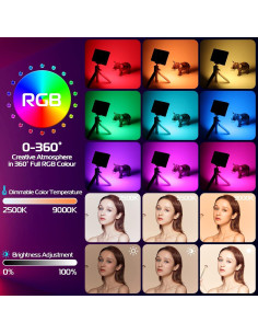 Luz de Video RGB ULANZI LT002 LED Portátil 2500-9000K 2
