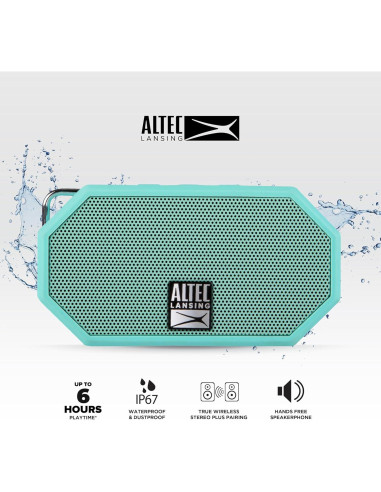Altavoz Bluetooth Impermeable Altec Lansing Mini H2O Menta