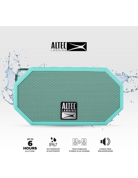 Altavoz Bluetooth Impermeable Altec Lansing Mini H2O Menta