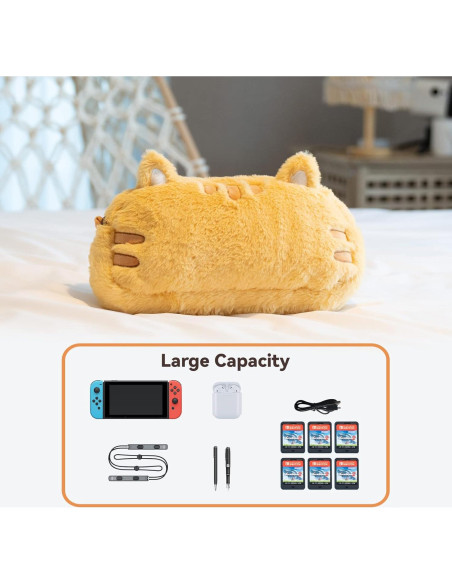 Bolsa de Peluche GeekShare para Nintendo Switch y Accesorios