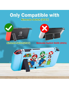 Funda Kawaii para Nintendo Switch Jinyunduo Hongo Azul 2