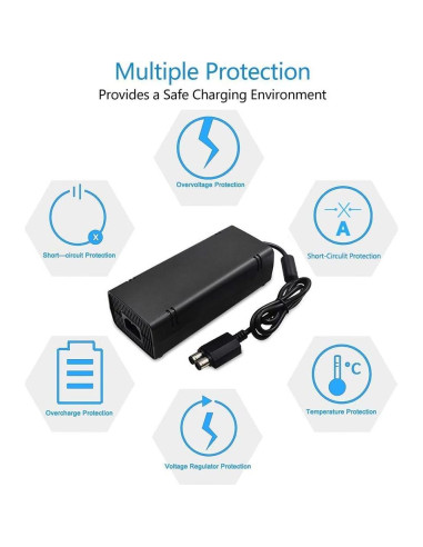 Adaptador de CA YUDEG para Xbox 360 Slim 100-240V