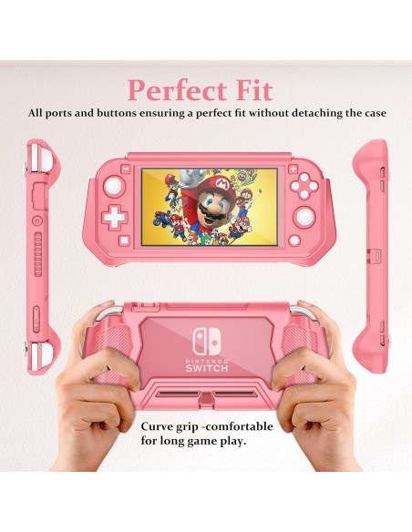 Funda Protectora Kailfee para Switch Lite con Agarre Coral