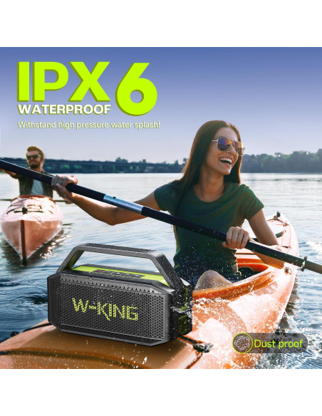 Altavoz Bluetooth W-KING D9-1 60W Inalámbrico IPX6 Portátil