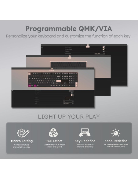 Teclado Mecánico RK Royal Kludge R87 Pro 75% RGB 88 Teclas