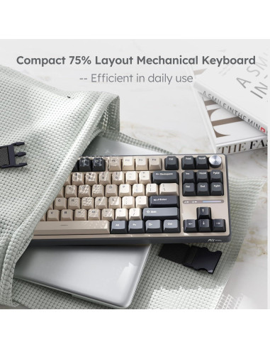 Teclado Mecánico RK Royal Kludge R87 Pro 75% RGB 88 Teclas