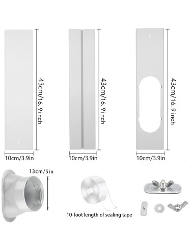 Kit Ventana Aire Acondicionado Portátil CIAIHUI 12.95 cm