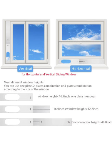 Kit Ventana Aire Acondicionado Portátil CIAIHUI 12.95 cm