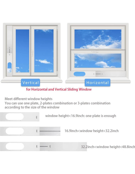 Kit Ventana Aire Acondicionado Portátil CIAIHUI 12.95 cm