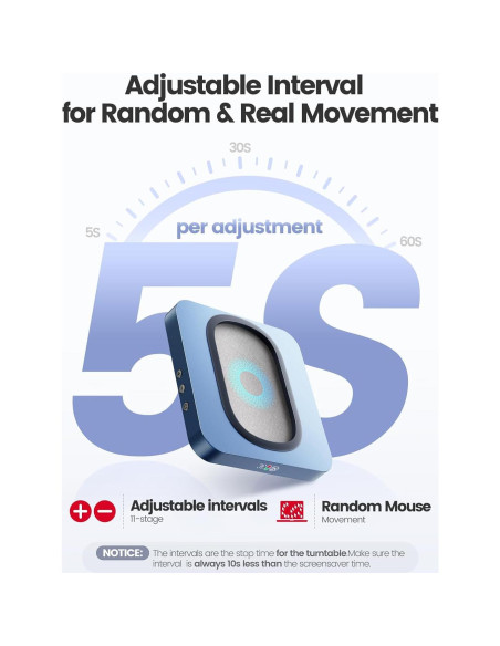 Mover de Ratón Vaydeer Ampliado con Pantalla LED y Botones