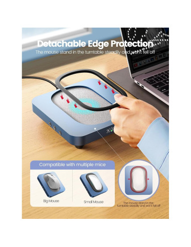 Mover de Ratón Vaydeer Ampliado con Pantalla LED y Botones